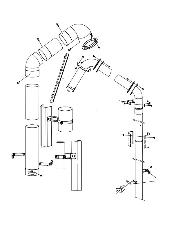 Пневматическая система наполнения бункера тип 2,75 м и 3,2 м